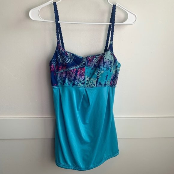 Lole Turquoise Quick Dry Tank Top - Picture 1 of 9
